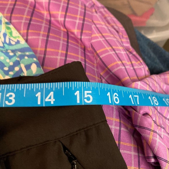 Maggie Lane Skort Womens Sz 6 Black Golf A Line Mini Skirt Stretch Zip Pockets - Picture 4 of 8